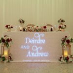 wedding sweetheart table